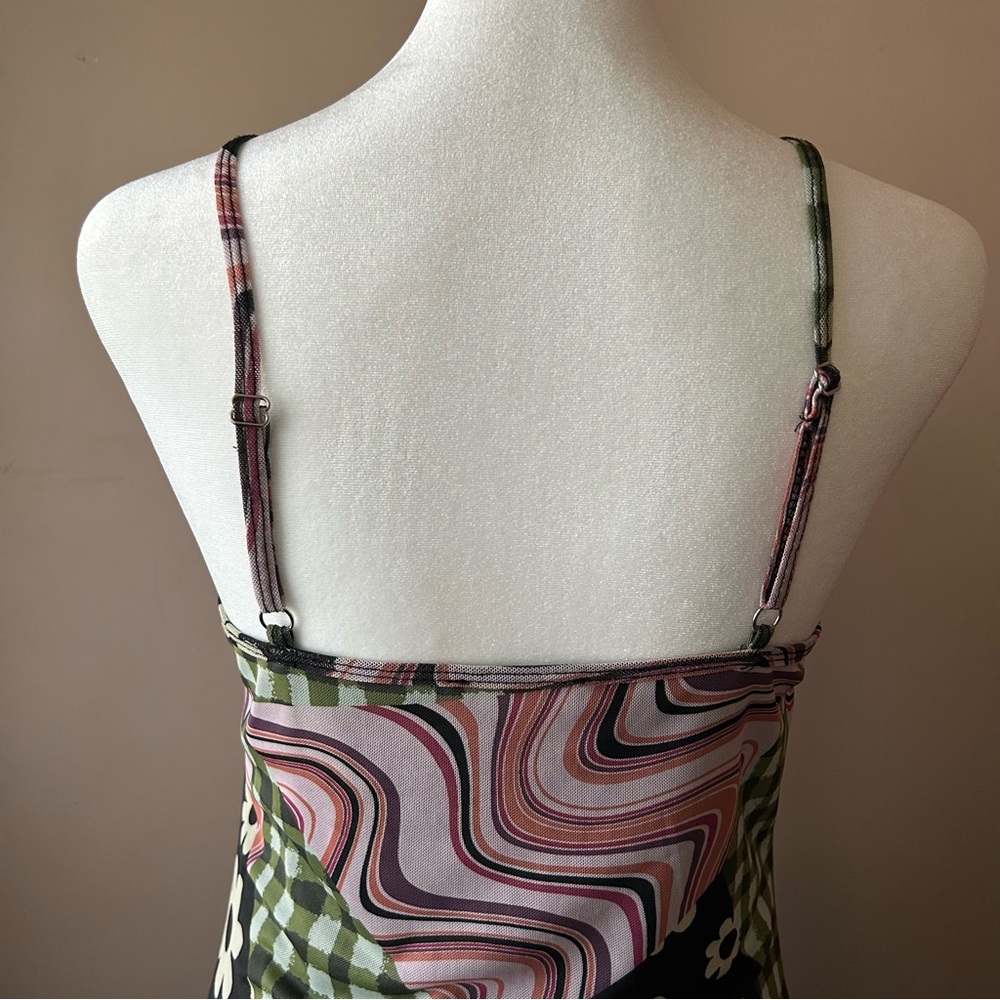 Current Mood Multi Pattern Mini Dress - image 6